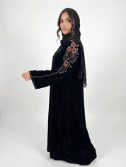 Hind Velvet Abaya Set