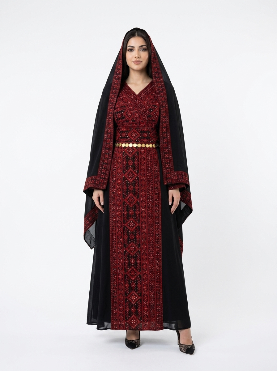 Loreen Bridal Thobe 3 Pieces Set