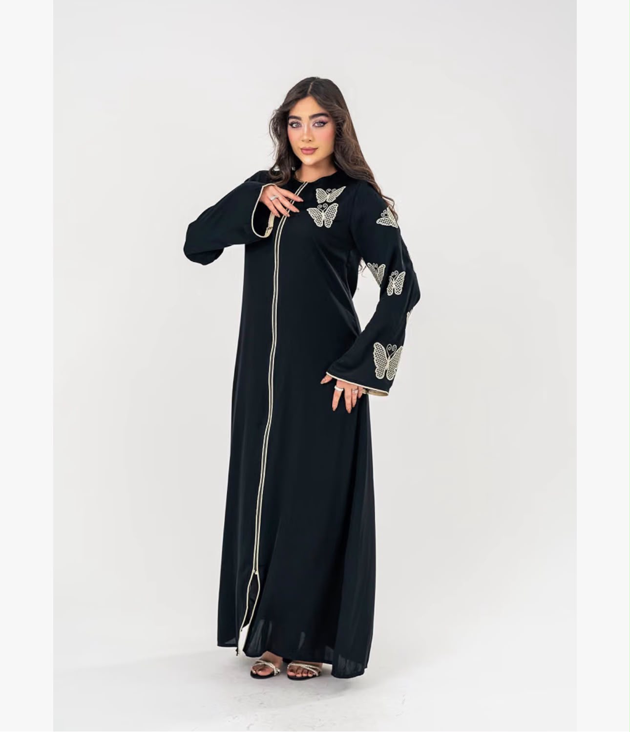 Maria Zipper Abaya