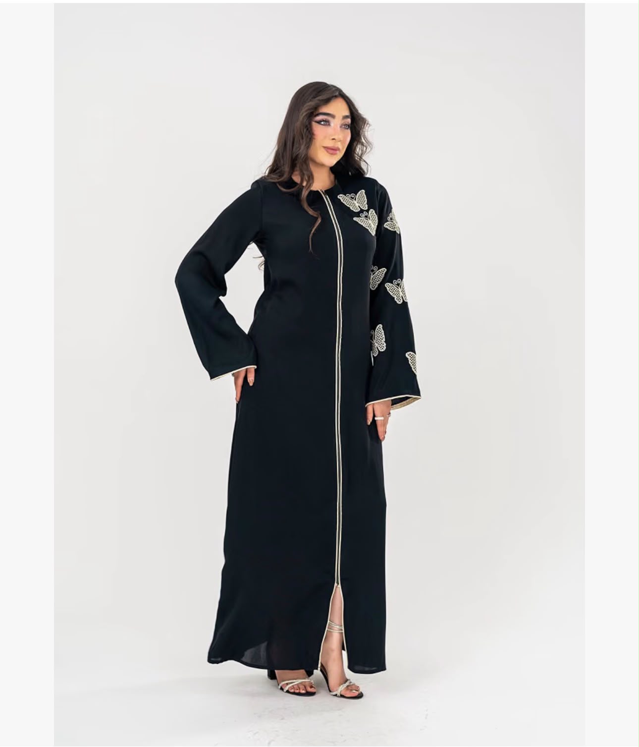 Maria Zipper Abaya