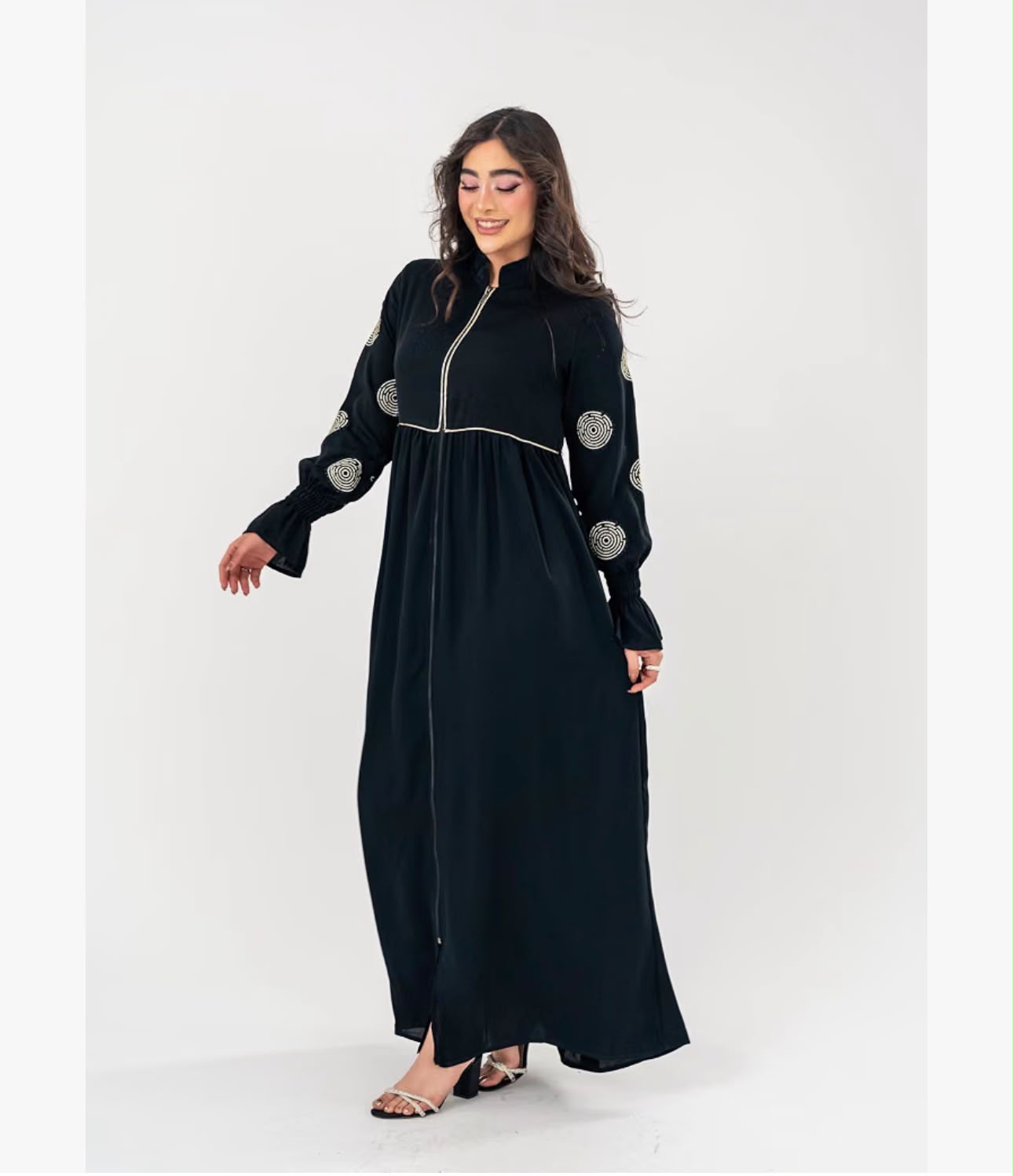 Teeba Zipper Abaya