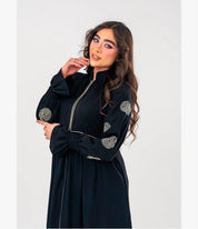 Teeba Zipper Abaya