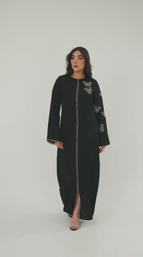 Maria Zipper Abaya