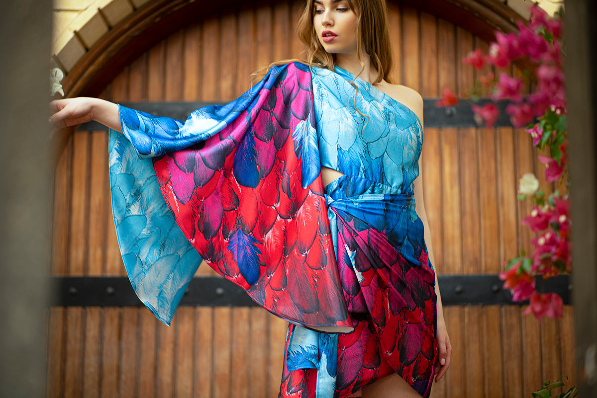 Peacock Canvas Sundress